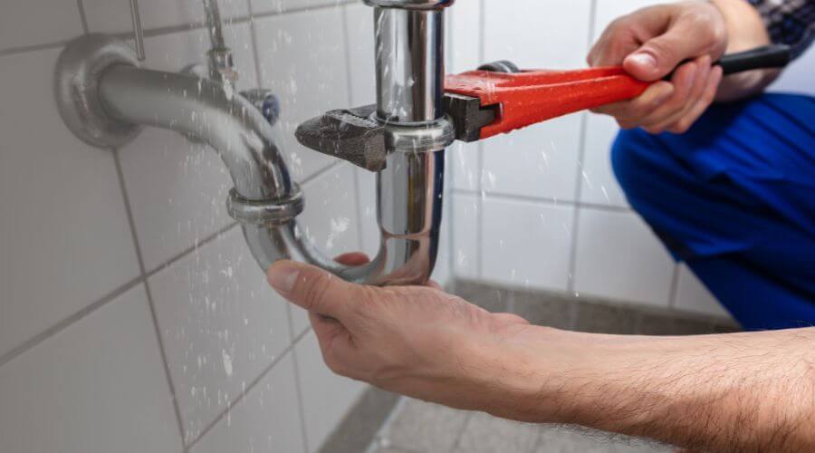 Propane tankless water heater installation in Little America, WY